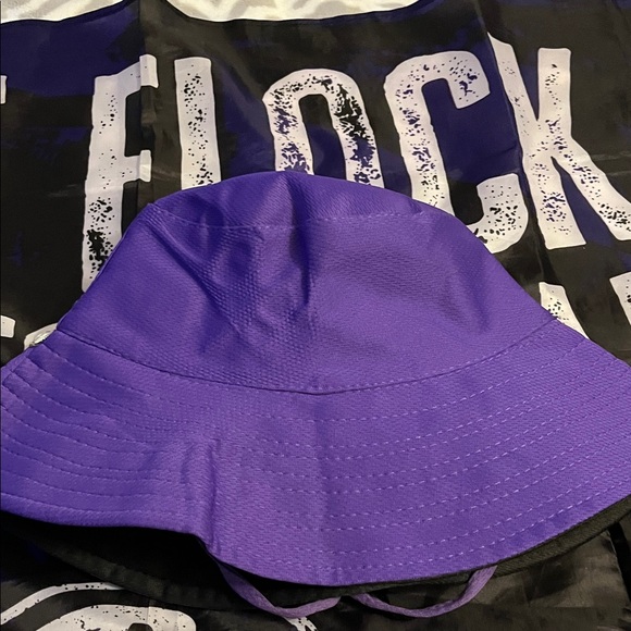 Purple RAVENS Bucket Hat with Rhinestone Accents - Picture 4 of 6